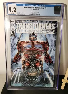 Buy Transformers Vs. The Terminator #4 Retailer Incentive Cover VARIANT Graded Comic • 95.63£