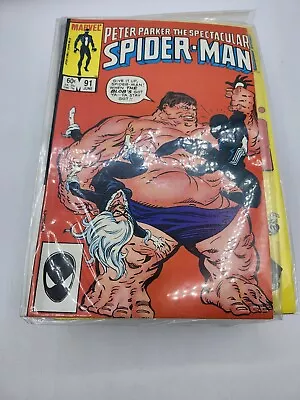 Buy Spectacular Spider-Man #91 NM 9.4  If It Wasn't For Bad Luck!  Published In 1984 • 7.97£