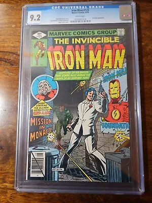 Buy Iron Man #125 CGC 9.2 Very Early Scott Lange Ant-Man App!!!  CHEAP! • 39.58£