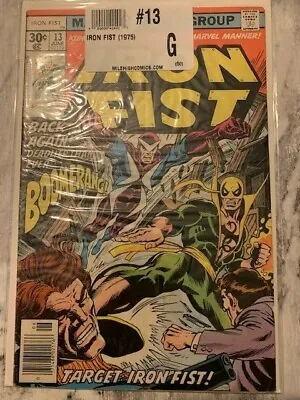 Buy Iron Fist 13 John Byrne Marvel 1975 Vol1 GD Bronze Age Rare Boomerang Hot • 34.99£