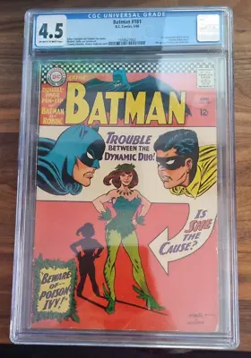 Buy Batman 181 (CGC 4.5) 1st Appearance Of Poison Ivy 1966 DC Comics 🔥With Pinup • 695£