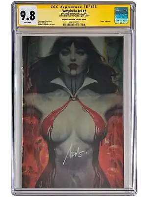 Buy Vampirella #2 Artgerm Collectibles Metallic Variant CGC SS 9.8 Signed By Artgerm • 238.99£