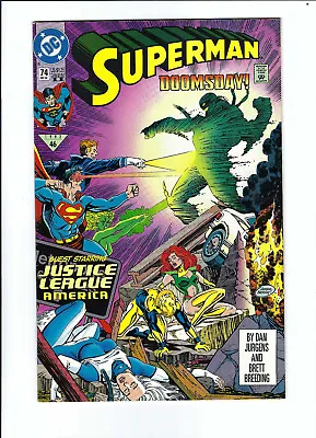 Buy Superman #46 Doomsday! (DC Comics, 2nd Printing, 1992) NM • 7.21£