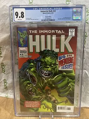 Buy Immortal Hulk #43 Bennett Ruy Homage Variant CGC 9.8 Marvel Comics Comic New • 51.38£
