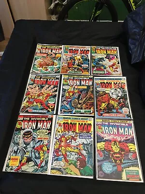 Buy Marvel Invincible Iron Man 9 Comic Joblot  High Grade Bronze Age 25 Cents • 120£