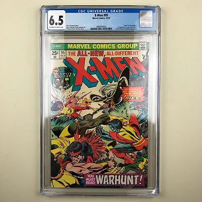 Buy (Uncanny) X-Men #95 (1975) CGC 6.5, Death Of Thunderbird, 3rd New X-Men • 118.74£