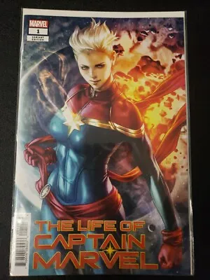 Buy Life Of Captain Marvel #1 Artgerm Variant Cover NM 2018 • 5.97£