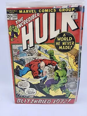 Buy The Incredible Hulk #155 (1972) 1st App. Shaper Of World  • 27.63£