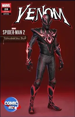 Buy Venom #28 (2023) 1st Printing *tokusatsu Suit Spider-man 2 Variant Cover* • 4.15£