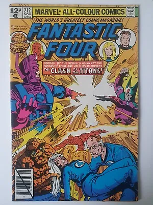 Buy Fantastic Four #212 (1979) Galactus & Terrax Appearance Clash Of The Titans  • 4£