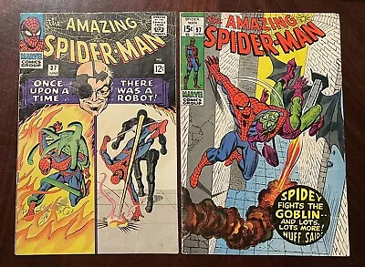 Buy Amazing Spider-Man Lot 37 & 97 1st Norman Osborn 1966, Green Goblin, Steve Ditko • 136.72£