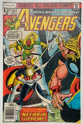 Buy Marvel Comics The Avengers #166 Dec 1977 • 4.99£