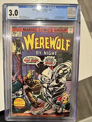 Buy Werewolf By Night #32 CGC 3.0 1st App. Moon Knight PLUS Moon Knight LOT! LOOK!!! • 789.82£