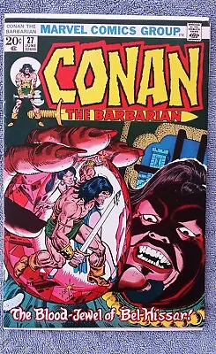 Buy Conan The Barbarian #27 FVF Kane Cvr Buscema Int.  1973 • 9.48£