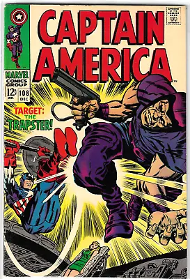 Buy Captain America (1968) #108 Vs Trapster Stan Lee Jack Kirby Marvel Comics • 15.97£