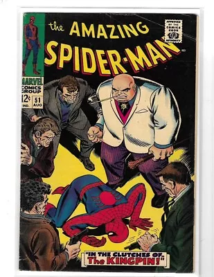 Buy AMAZING SPIDER-MAN 51 2nd APPEARANCE KINGPIN 1967 VG • 158.12£