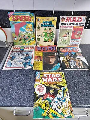Buy Vintage Comics 80s Speed Mad Sarge Snorkel Star Wars Starburst Sci Fi Look Learn • 4.99£