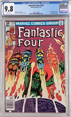 Buy 4️⃣fantastic Four #232 Cgc 9.8*1981 Marvel*1st John Byrne Issue*newsstand*1006🔥 • 185.29£