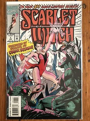 Buy Scarlet Witch #1 - 1st 1994 Series Feat Agatha Harkness, West Coast Avengers FN- • 5.08£