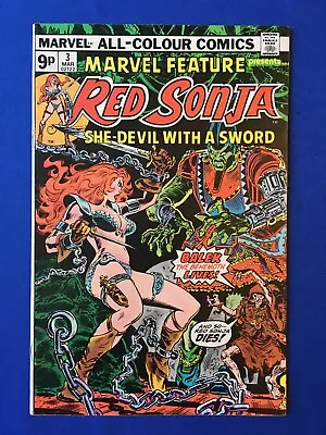 Buy Marvel Feature #3 VFN+ (8.5) MARVEL ( Vol 2 1975) Red Sonja (3) • 13£
