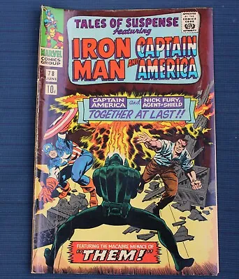 Buy Marvel Tales Of Suspense #78 Captain American And Iron Man 1967 • 18.97£