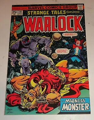 Buy Strange Tales #181 Warlock First Full Gamora Glossy Vf White Pages 1975 • 67.04£