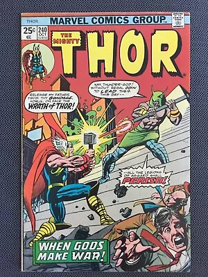 Buy Thor #240 VG/F, 1st Appearance Of Seth In The Modern Age • 11.81£