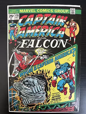 Buy Captain America #178 1st Appearance Of Roscoe Simons FN 1974 Marvel Comics • 3.15£