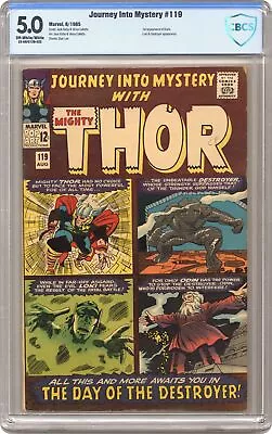 Buy Thor Journey Into Mystery #119 CBCS 5.0 1965 23-0AF5128-025 1st App. Hogun • 87.95£