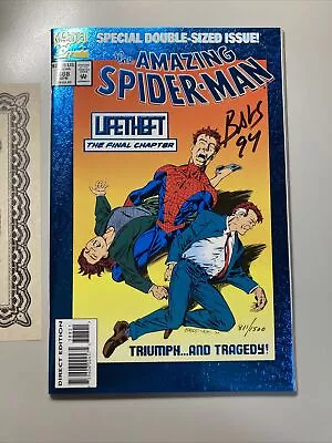 Buy Amazing Spiderman #388/1500 Signed Mark Bagley Lifetheft The Final Chapter CoA • 32.54£