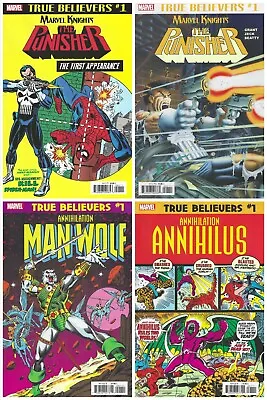 Buy True Believers: Marvel Knights 5 Books-Punisher-ManWolf-Generation X Annihilus • 5.92£