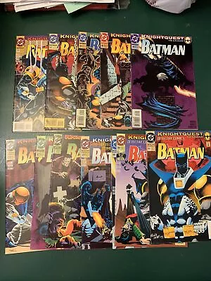 Buy Detective Comics And Batman Lot Of 12 Comics: KnightQuest 501-506, 667-673 Mix • 14.38£