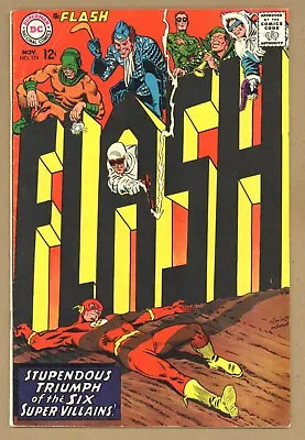 Buy Flash 174 (VG+) Mirror Master, Captain Boomerang, Captain Cold! 1967 DC U474 • 18.97£