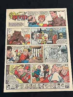 Buy #T01a KEVIN THE BOLD Kreigh Collins Sunday Tabloid Full Page Strip May 9, 1965 • 3.19£