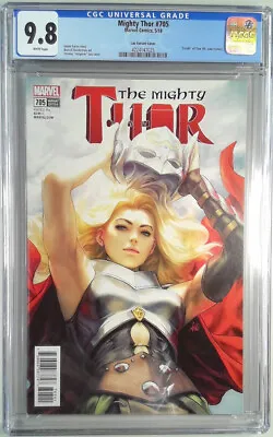 Buy MIGHTY THOR 705 ARTGERM VR CGC 9.8  Death  Of Thor (Dr. Jane Foster) (SLAB GR... • 68.30£