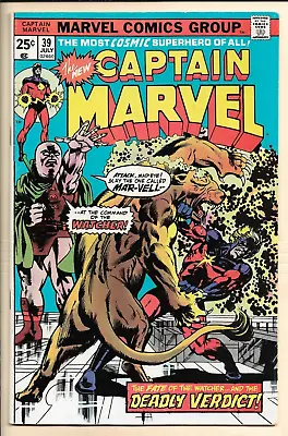 Buy Captain Marvel #39 VF- (1975) 1st Appearance Of Aaron The Watcher! • 7.99£