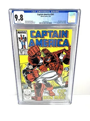 Buy Captain America #341 CGC 9.8 1988-1st Rock Python Lemar Hoskins As Battlestar • 269.14£
