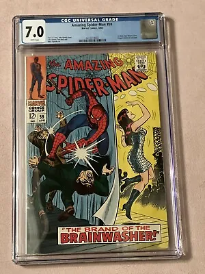 Buy Amazing Spider-Man #59 CGC 7.0 - White Pages • 157.86£