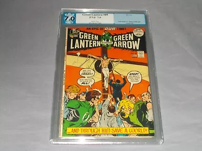 Buy Green Lantern/Green Arrow #89 PGX 7.0 F/VF (DC - 05/72) Adams! O`Neil!(Like CGC) • 47.97£