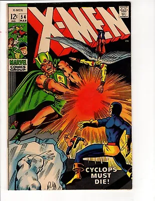 Buy Uncanny X-Men #54- 1969- (THIS BOOK HAS MINOR RESTORATION SEE DESCRIPTION) • 47.97£