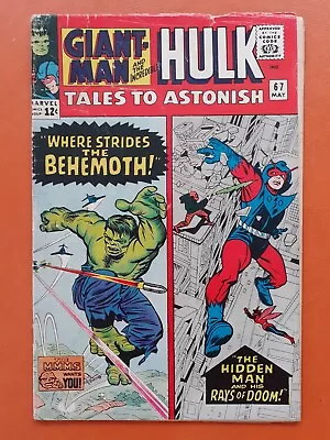 Buy Marvel Comics Silver-age Tales To Astonish #67 1965 Giant-man Hulk • 9.99£