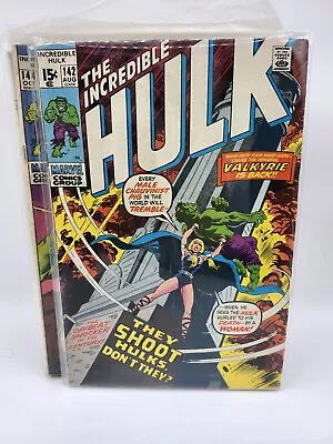 Buy Incredible Hulk 142 VG 1st Samantha Parrington Valkyrie • 31.62£