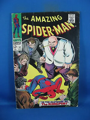 Buy Amazing Spiderman 51 Vg  Marvel 1967 Kingpin • 79.06£