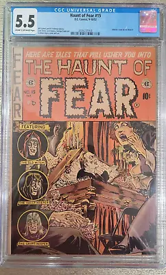 Buy Haunt Of Fear #15 CGC VF- 5.5 Witch's Cauldron! Graham Ingels Cover Art! • 459.72£