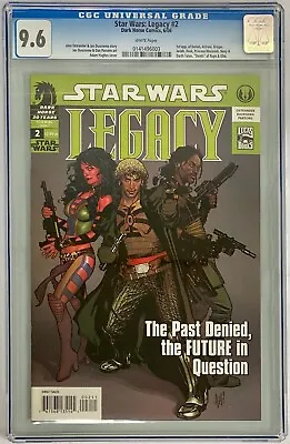 Buy Star Wars Legacy #2A Hughes CGC 9.6 WHITE Pages Dark Horse Comics 2006 • 63.07£