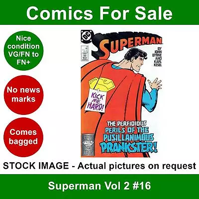 Buy DC Superman Vol 2 #16 Comic - VG/FN+ 01 April 1988 • 3.99£