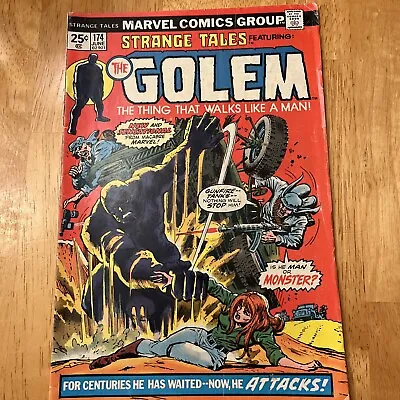 Buy Strange Tales #174 VF 1st Appearance & Origin Of Golem MVS Intact Marvel 1974 • 29.69£