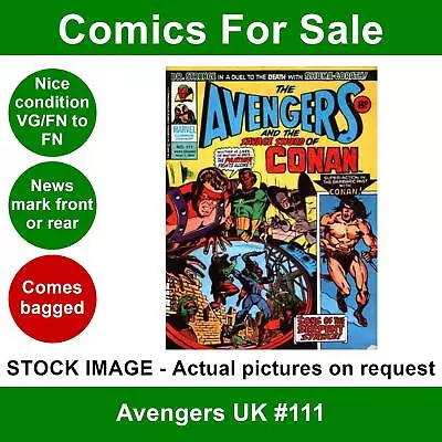 Buy Avengers UK #111 Comic VG/FN 01 November 1975 Marvel UK • 4.99£