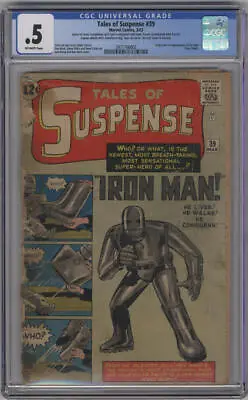 Buy Tales Of Suspense #39 1st Iron Man CGC .5 Complete Blue Label 1963 • 3,791.62£