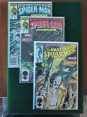 Buy Kraven's Last Hunt Part 3 5 & 6 - Amazing Spider-Man 294 - Spectacular 131 & 132 • 39.49£